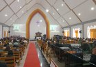 Babinsa Koramil 1428-01/Mamasa Amankan Ibadah Kenaikan Isa Almasih di Gereja Masko